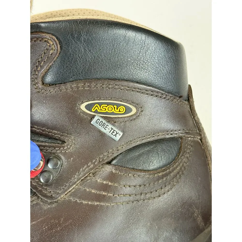 Asolo Evo Gore Tex Hiking Boots Mens 9 Leather Outdoor Brown TPS-520 GTX Utility
